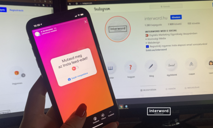 Próbáld ki az új "Add yours / Saját" matricát az Instagramon