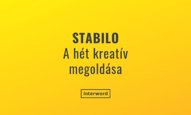 A hét kreatív megoldása - A Stabilo és a tiniinfluencerek
