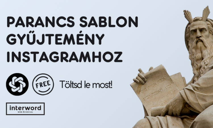 Parancs sablon gyűjtemény Instagramhoz